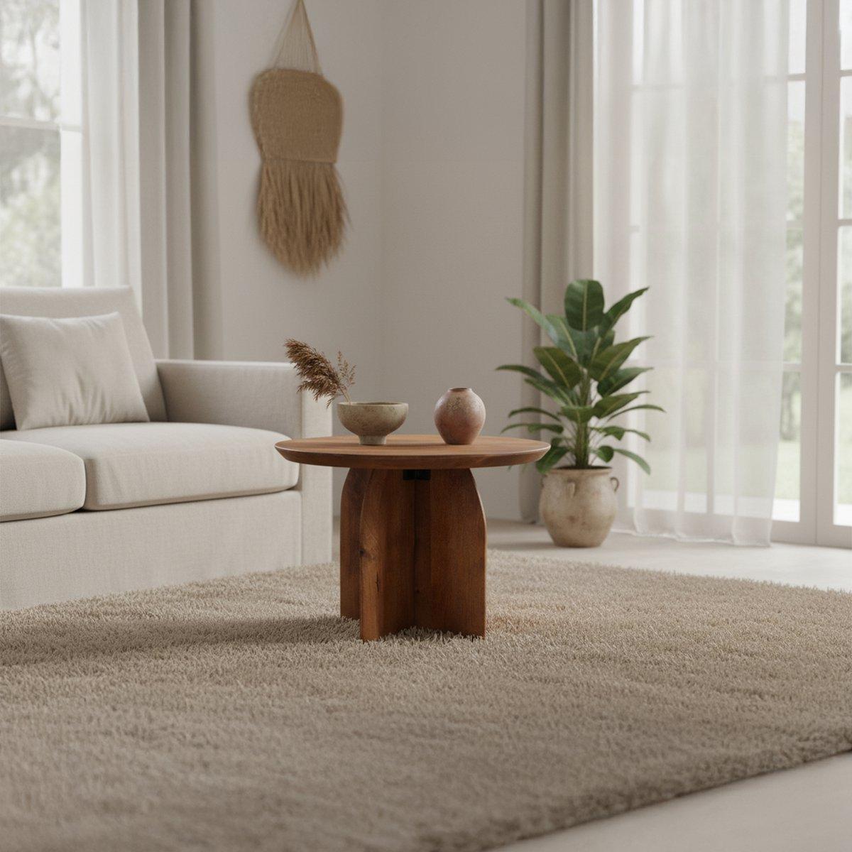 Bullnose bijzettafel 55 cm-bijzettafel-Raw Materials-Ik Hout ervan.