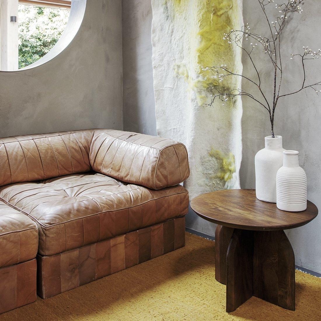 Bullnose bijzettafel 55 cm-bijzettafel-Raw Materials-Ik Hout ervan.