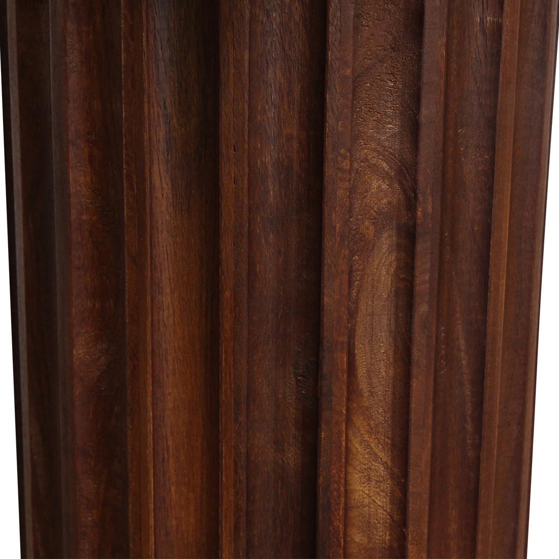 Bullnose bijzettafel bruin 50 cm-bijzettafel-Raw Materials-Ik Hout ervan.