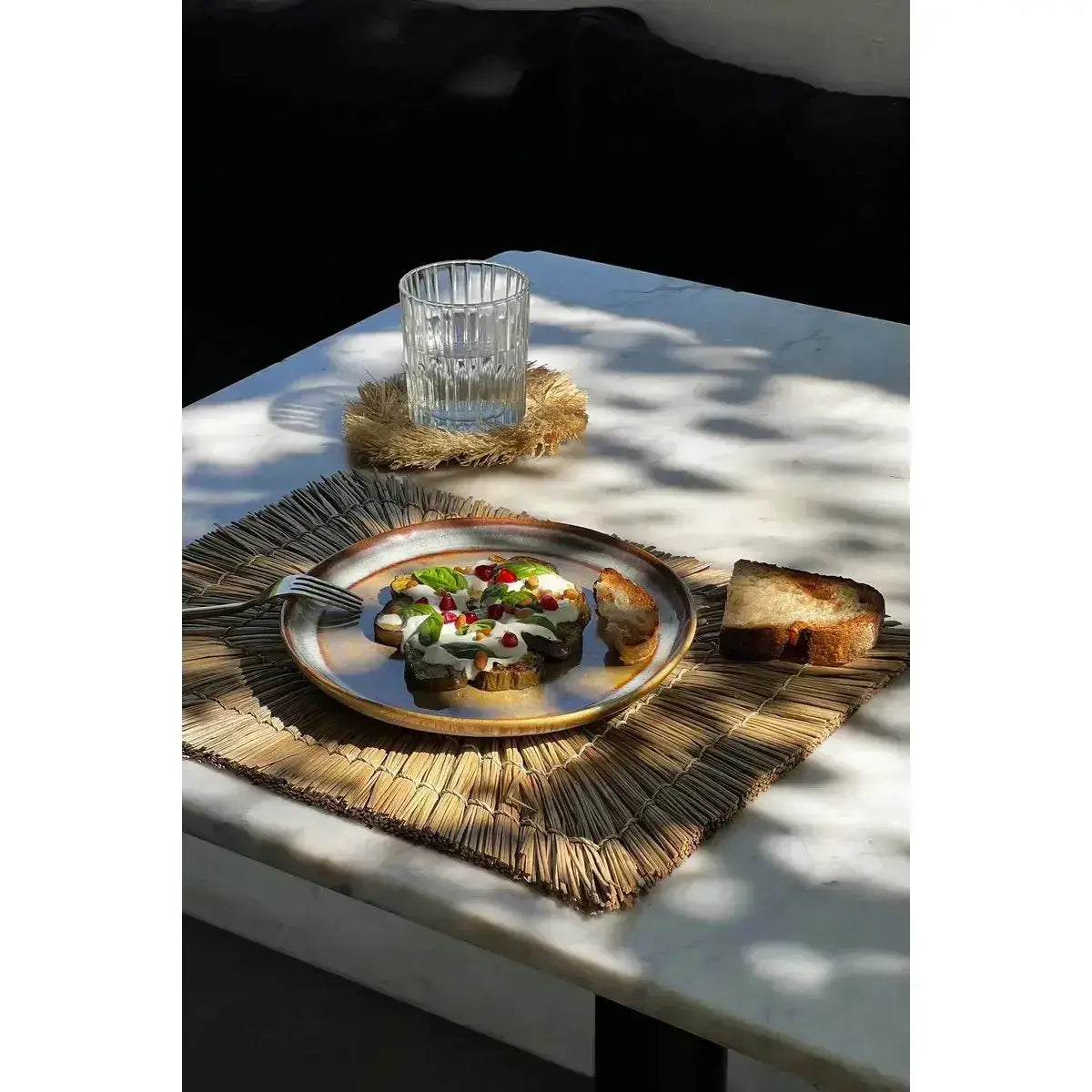 De Alang Alang Placemat - Rechthoekig - Naturel-Bazar Bizar Living-Ik Hout ervan.