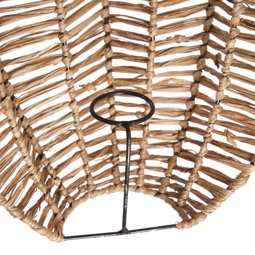 Natuurlijke raffia wandlamp met unieke vormgeving, Avanti Applique Muurlamp voor sfeervolle verlichting. Perfect voor elke muur.