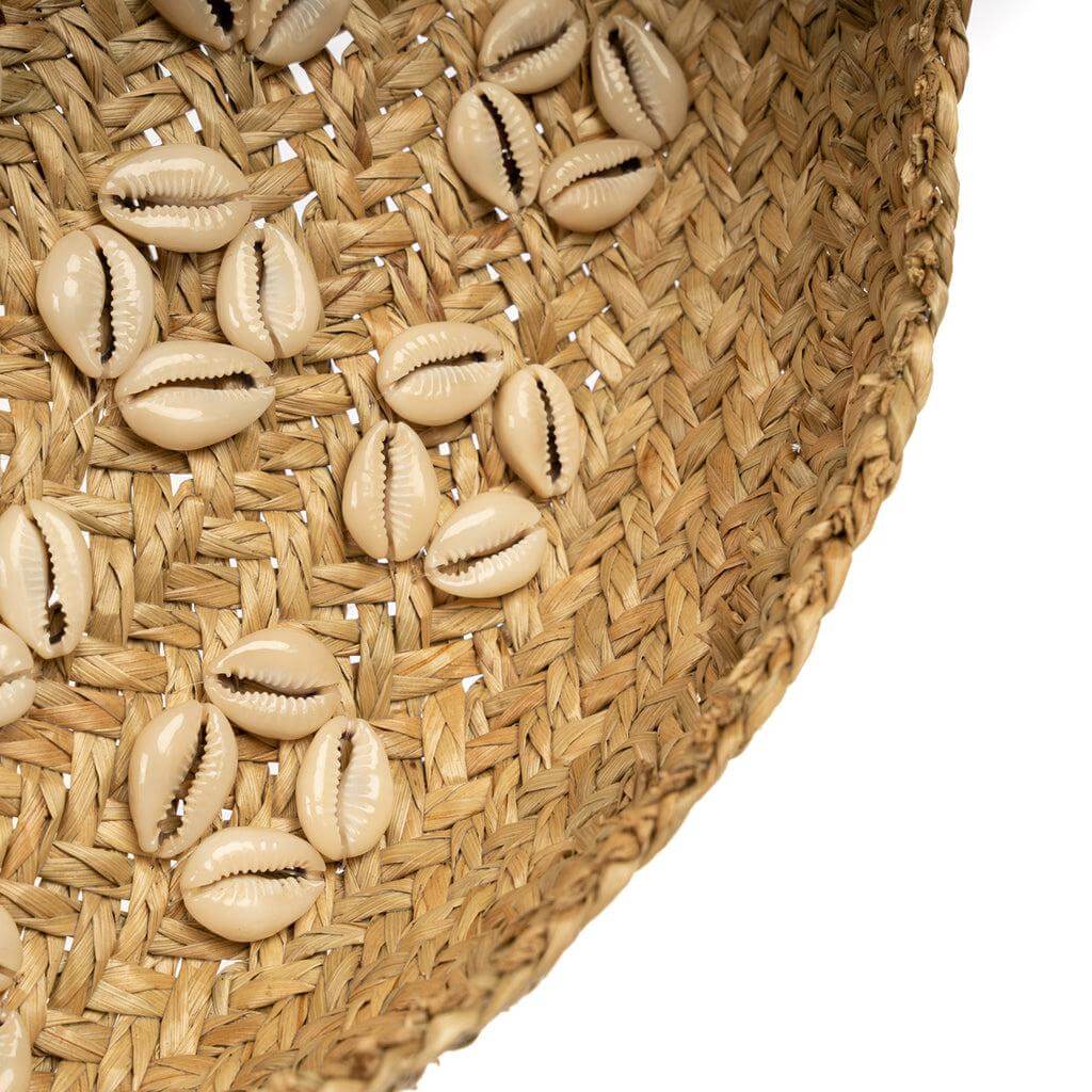 De Caribe Shell Plaat - decoratieve grasplaat met schelpen, ideaal voor elk interieur. Perfect designstuk met natuurlijke wit-tinten.