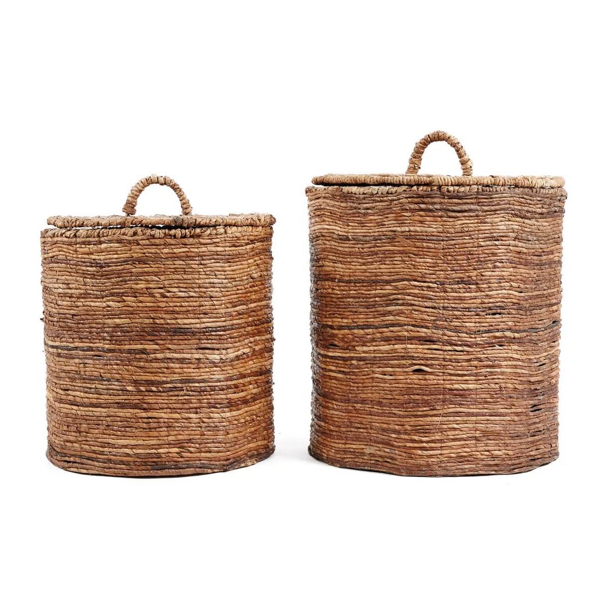 De Chingon Banana -manden - natuurlijk - l-manden met deksel-Bazar Bizar Living-Ik Hout ervan.