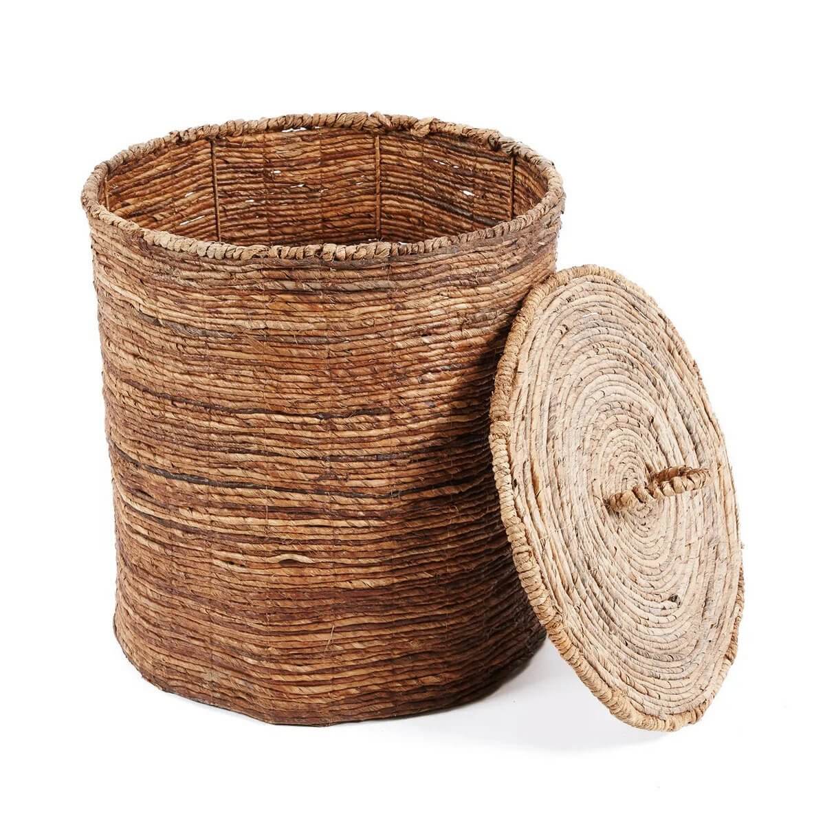 De Chingon Banana -manden - natuurlijk - l-manden met deksel-Bazar Bizar Living-Ik Hout ervan.