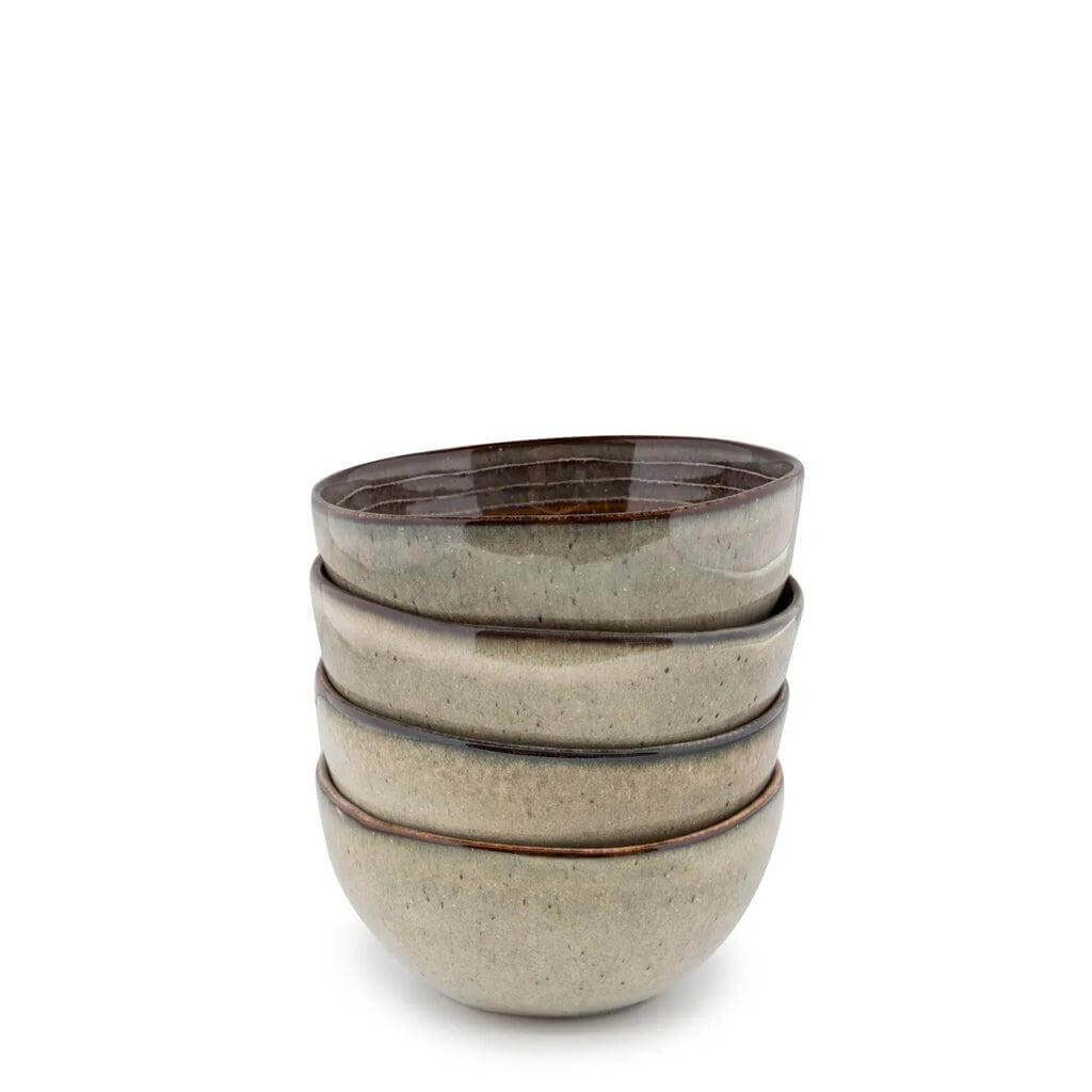 De Comporta cornflakeskom - S, set van 6. Uniek keramisch design met craquelé glazuur. Perfect voor brunch, lunch of diner.