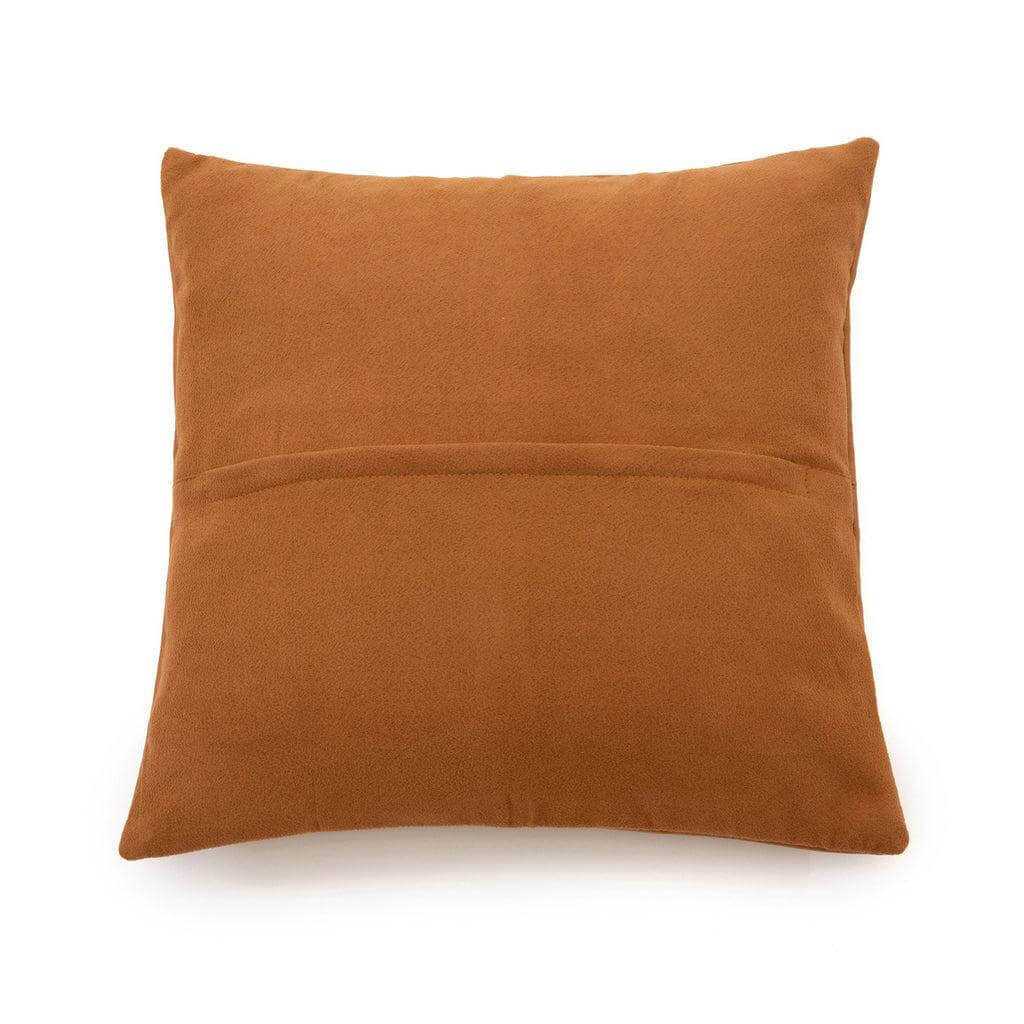 Camelkleurig lederen kussenhoes 40x40, stijlvol accessoire voor woonkamer, slaapkamer of terras. Zacht kalfsleer, chique uitstraling.