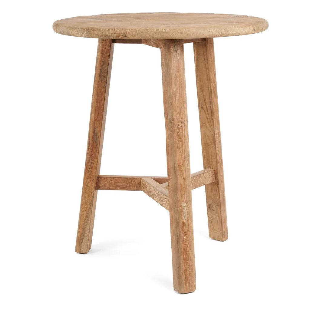 Alt Tag: "Handgemaakte Fusuma bartafel van gerecycled teakhout voor buitengebruik, duurzaam en verfijnd ontwerp."