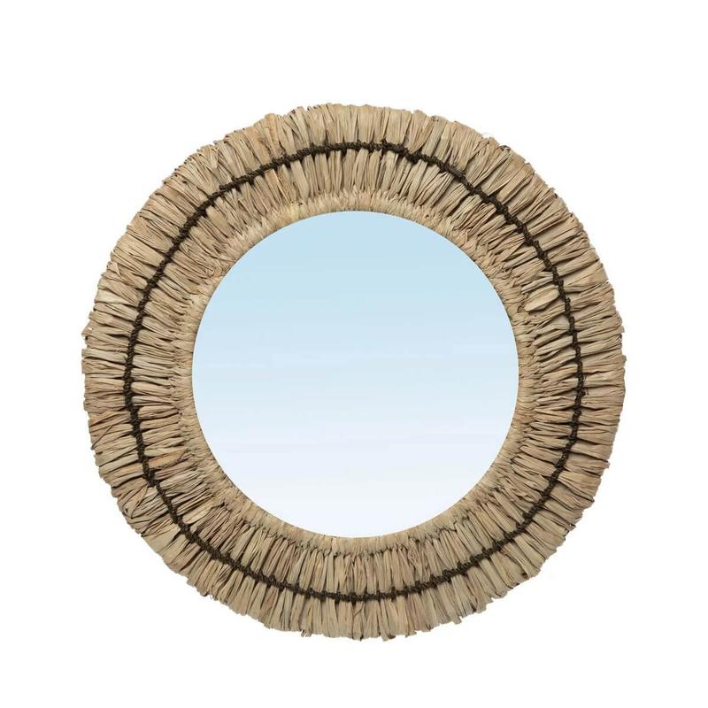 De Gajih Spiegel - Naturel Zwart - S-Bazar Bizar Living-Ik Hout ervan.