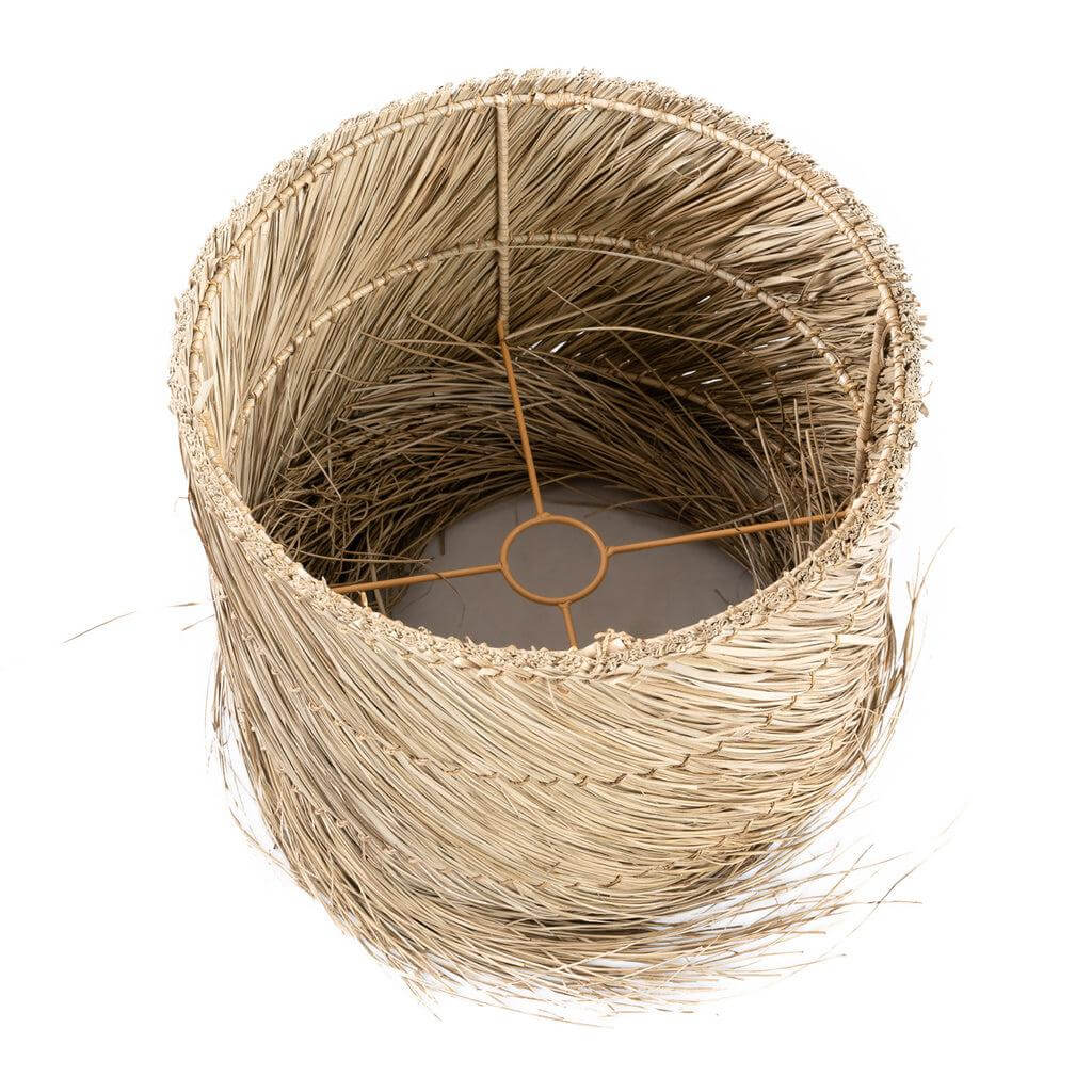 Natuurlijke pandangras lampenkap voor De Lipsi tafellamp in beton grijze stijl. Ideaal voor elke kamer.