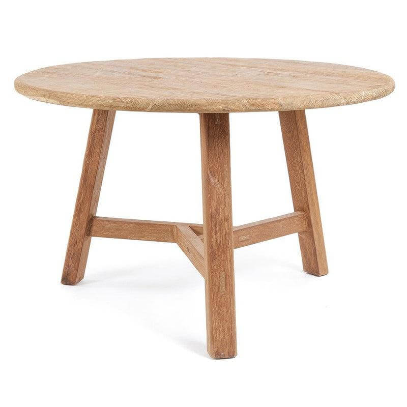 Rustieke teakhouten eettafel, De Noguchi, perfect voor formele en informele gelegenheden met een tijdloos ontwerp.
