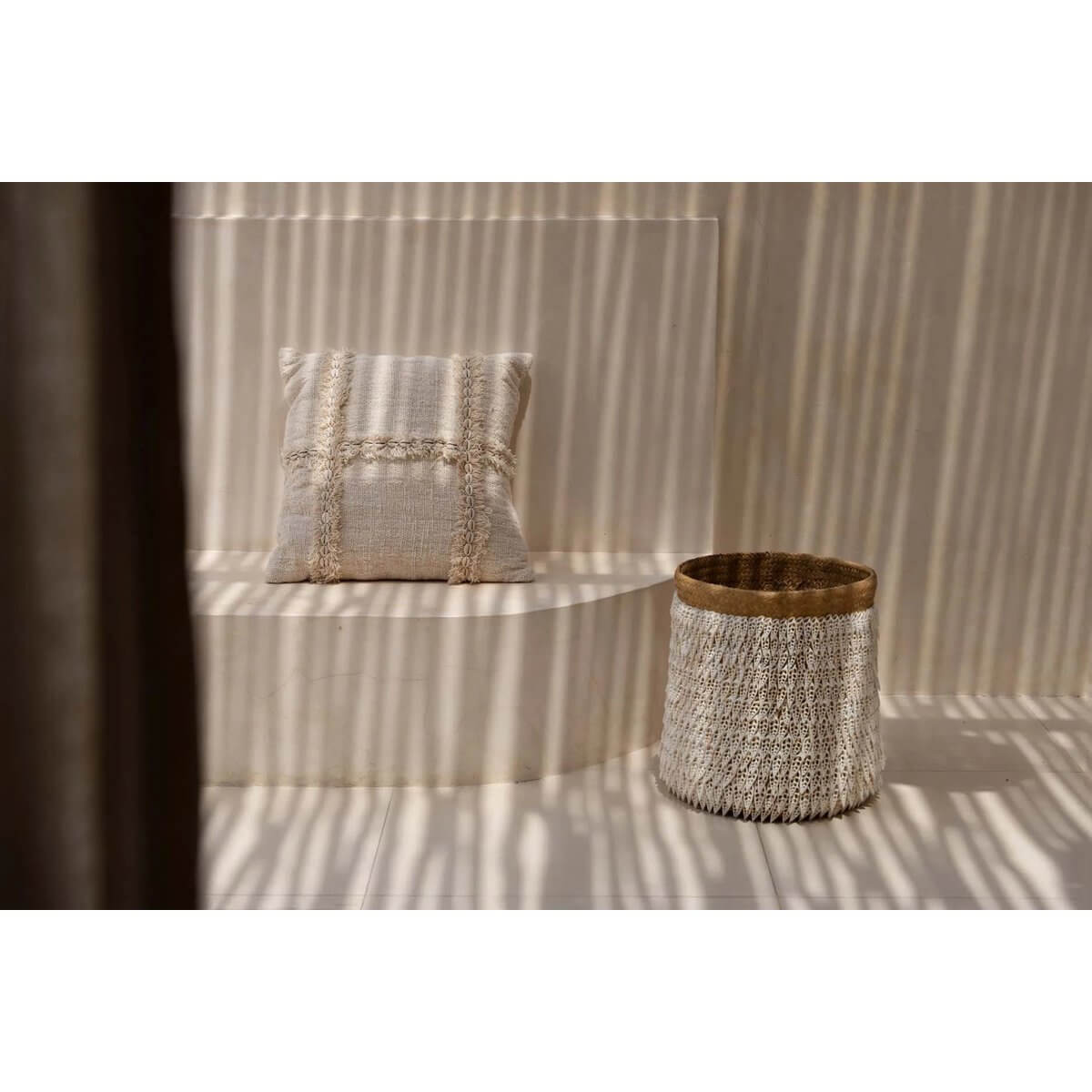 De Nomad Kussenhoes - Naturel-Bazar Bizar Living-Ik Hout ervan.