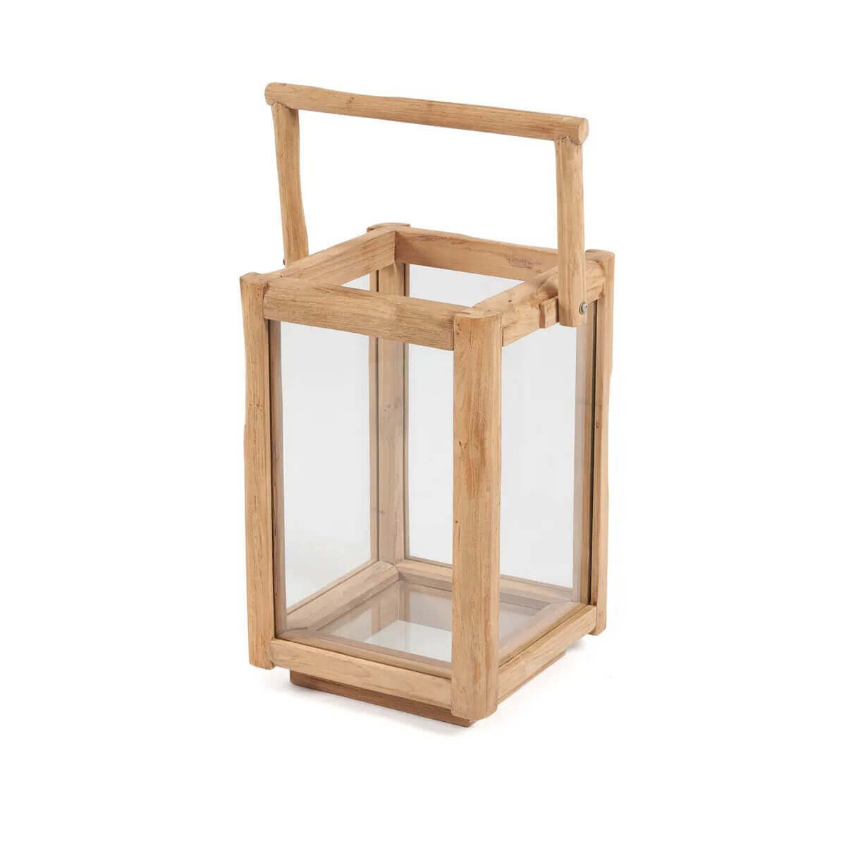 Natuurlijke houten Nusa Penida-lantaarn zorgt voor sfeervolle verlichting binnen of buiten, weerbestendig en stijlvol ontwerp.