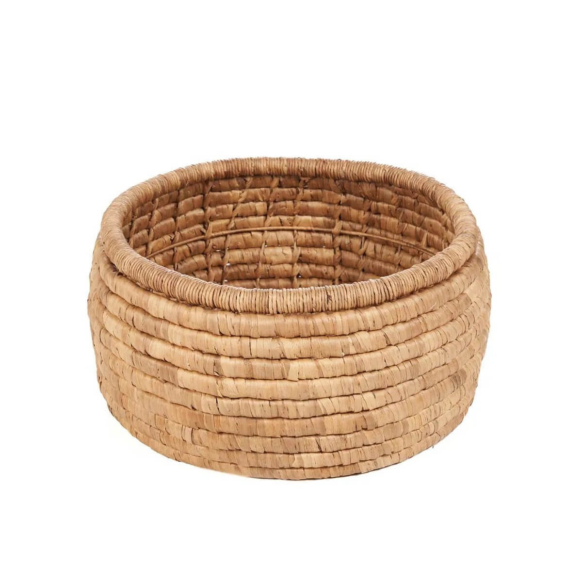 Bohemian-style Sarvatah Basket made from natural banana leaf, perfect for home organization or as a stylish plant holder.