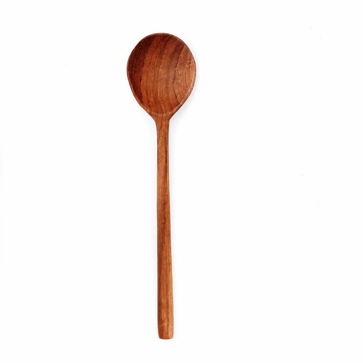 Elegant Bohemian-style teak root spoon, handmade for unique table settings. Available in various sizes from Bazar Bizar Living.