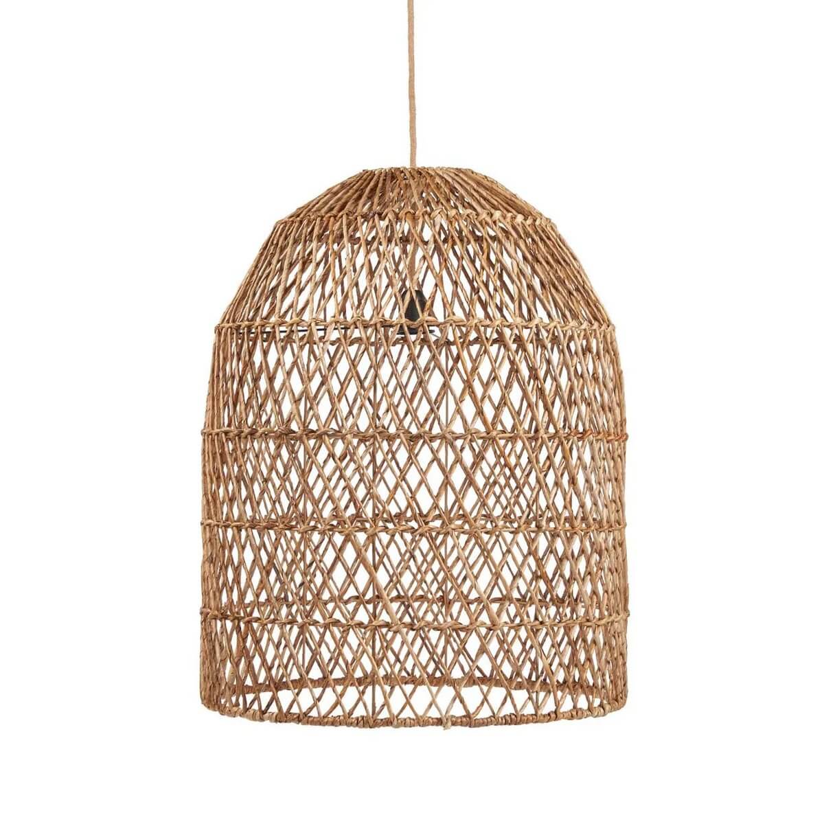 Bohemian XL Xiomara hanger made from natural banana leaf, showcasing intricate woven design for charming home decor.