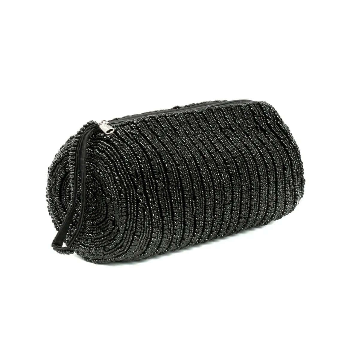 Bohemian zwart etui, ideaal voor make-up en pennen, stijlvol en veelzijdig voor georganiseerd leven, lichtgewicht en trendy.