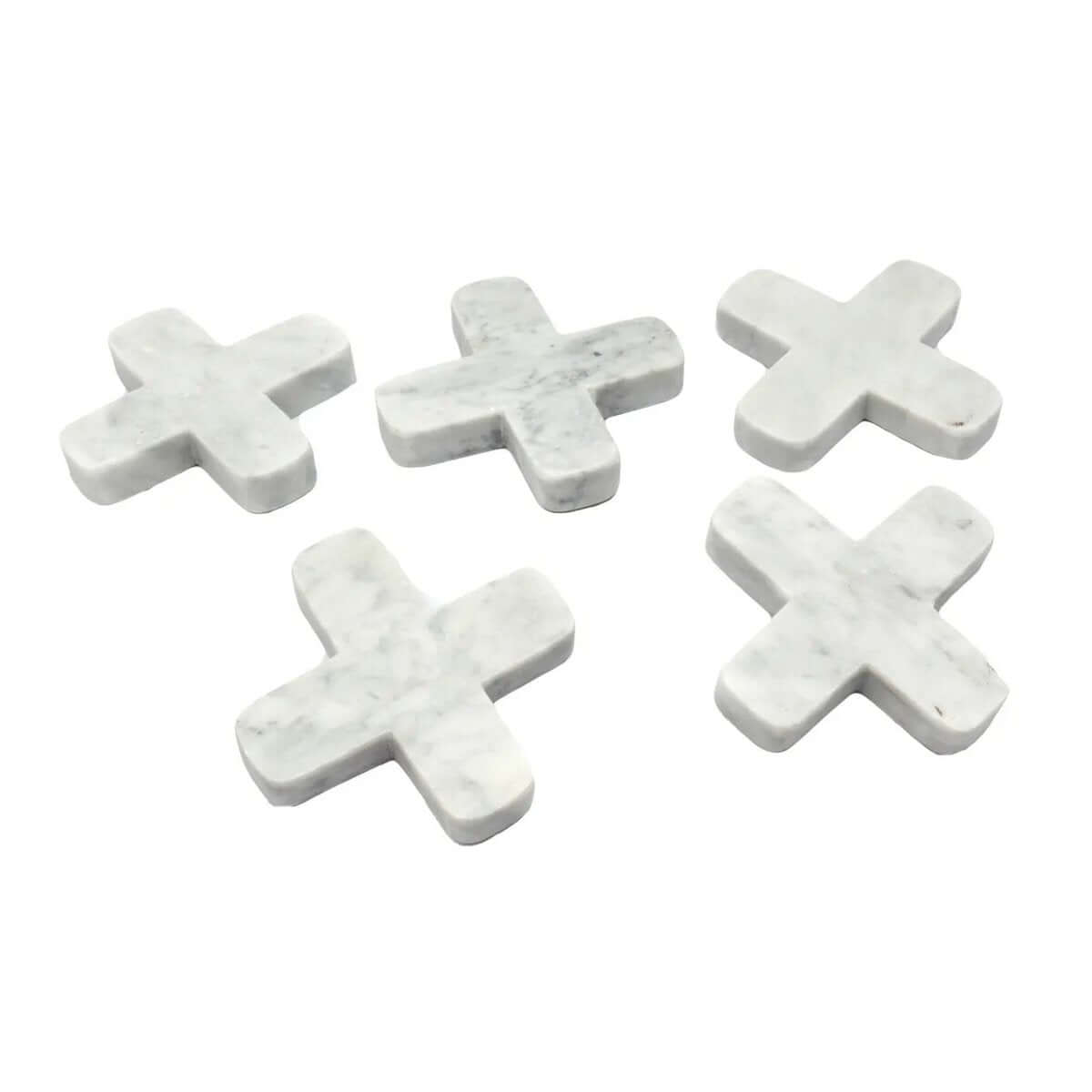 Chic marble pan coaster from Bazar Bizar Living, bohemian style, perfect for any table setting, 12cm, white marble, sophisticated design.