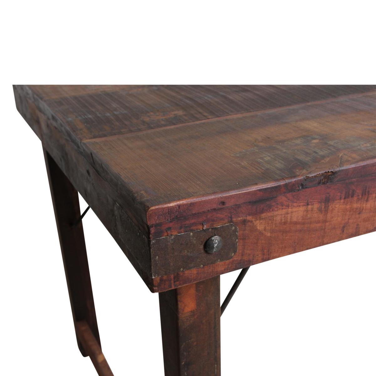 Eettafel bruin opklapbaar XL-tafel-Raw Materials-Ik Hout ervan.