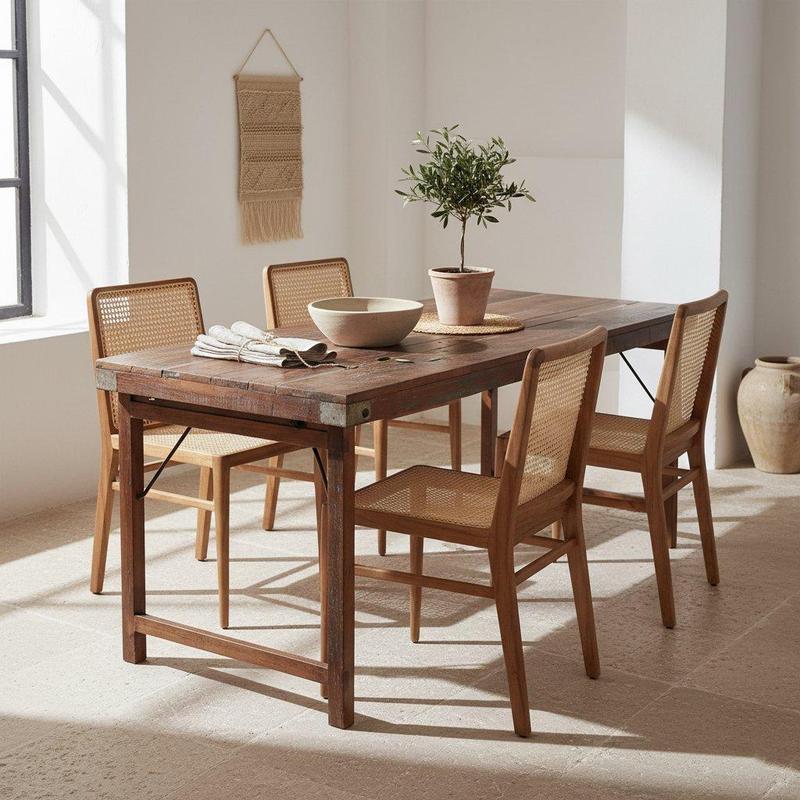 Eettafel bruin opklapbaar XL-tafel-Raw Materials-Ik Hout ervan.