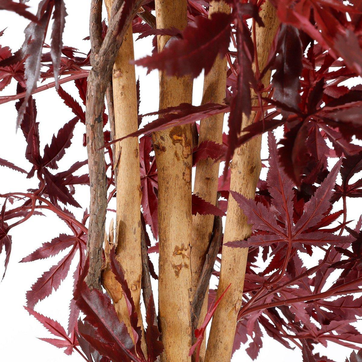 Esdoorn Kunstplant - H140 x Ø80 cm - rood-Kunst planten-Mica Decorations-Ik Hout ervan.