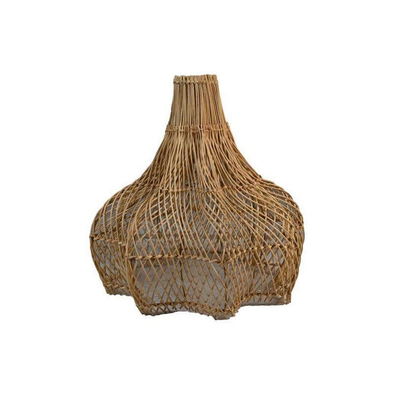 Stervormige hanglamp van natuurlijk rotan, 50x47x47 cm, voor sfeervolle verlichting in elke ruimte. Elegant ontwerp van HSM Collection.