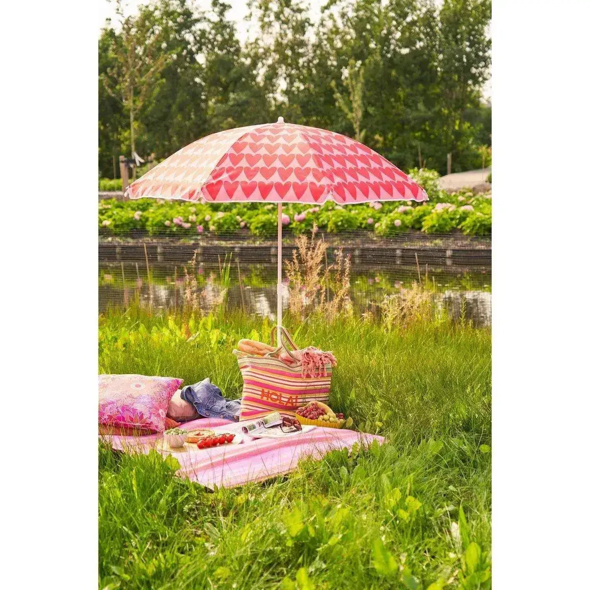 Heart Strandparasol-Parasol-Mica Decorations-Ik Hout ervan.