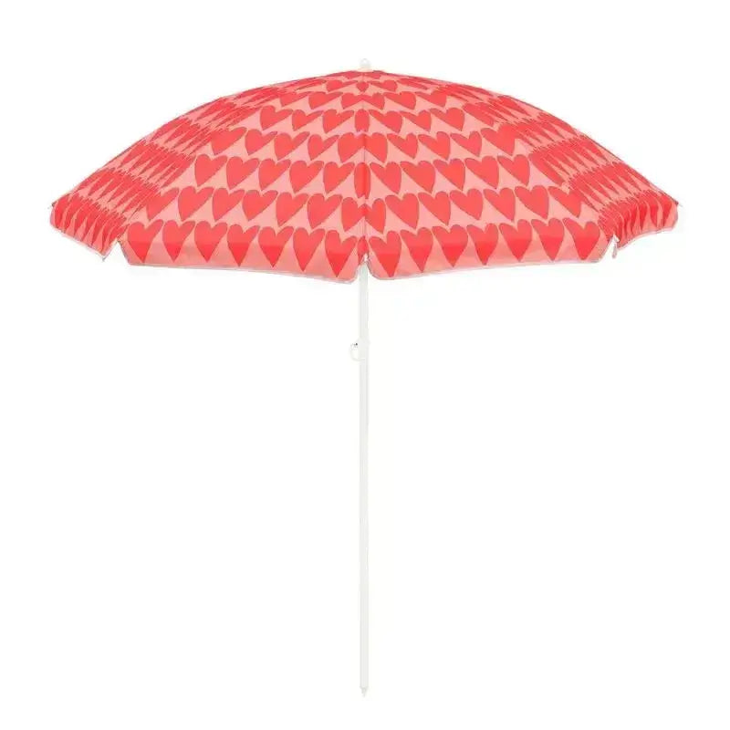 Heart Strandparasol-Parasol-Mica Decorations-Ik Hout ervan.