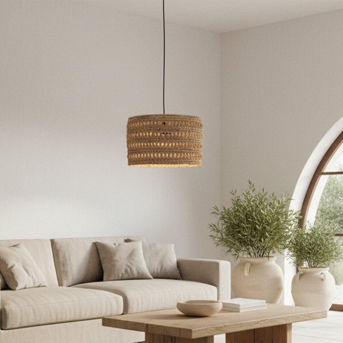 Herba hanglamp naturel medium-Hanglampen-Raw Materials-Ik Hout ervan.