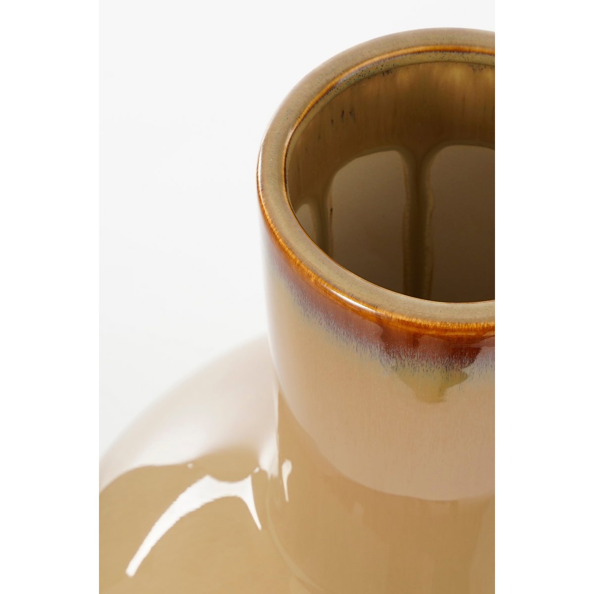 Holm Vaas - H42 x Ø28 cm - Keramiek - Crème-vazen-Mica Decorations-Ik Hout ervan.