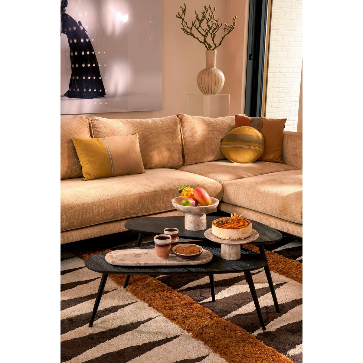 Holm Vaas - H42 x Ø28 cm - Keramiek - Crème-vazen-Mica Decorations-Ik Hout ervan.