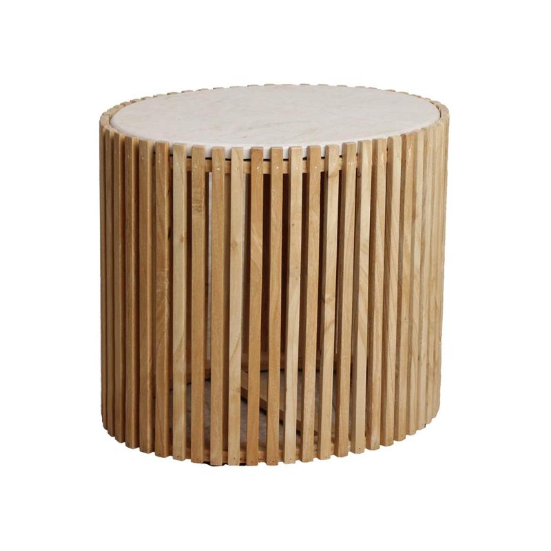 Infinity bijzettafel Oval-bijzettafel-Raw Materials-Ik Hout ervan.