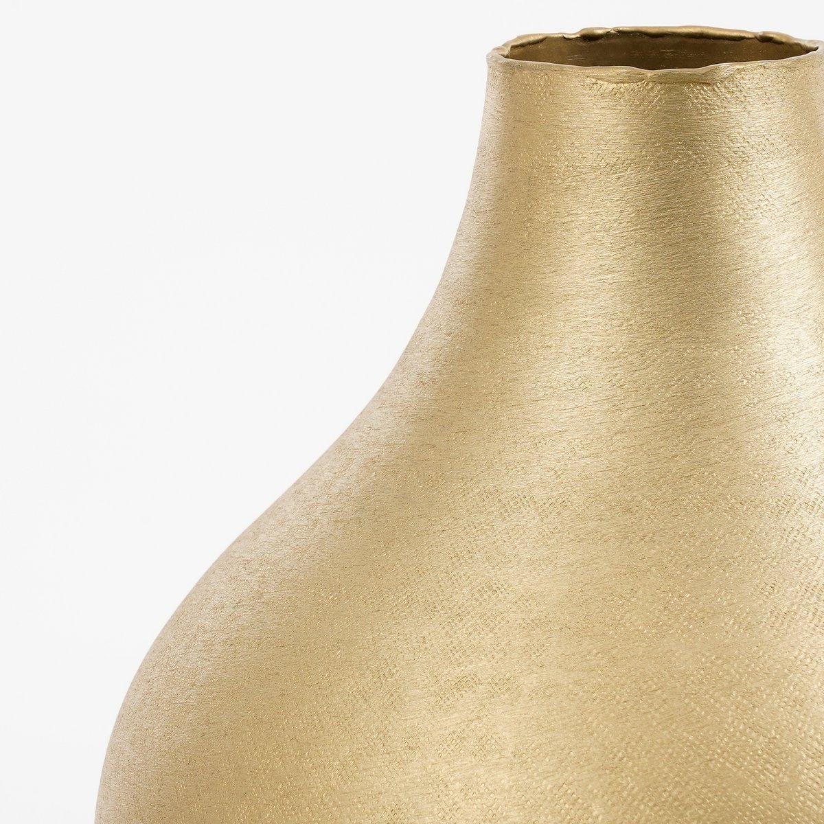 Kyan Vaas - H31 x Ø25 cm - Aluminium - Champagne-vazen-Mica Decorations-Ik Hout ervan.