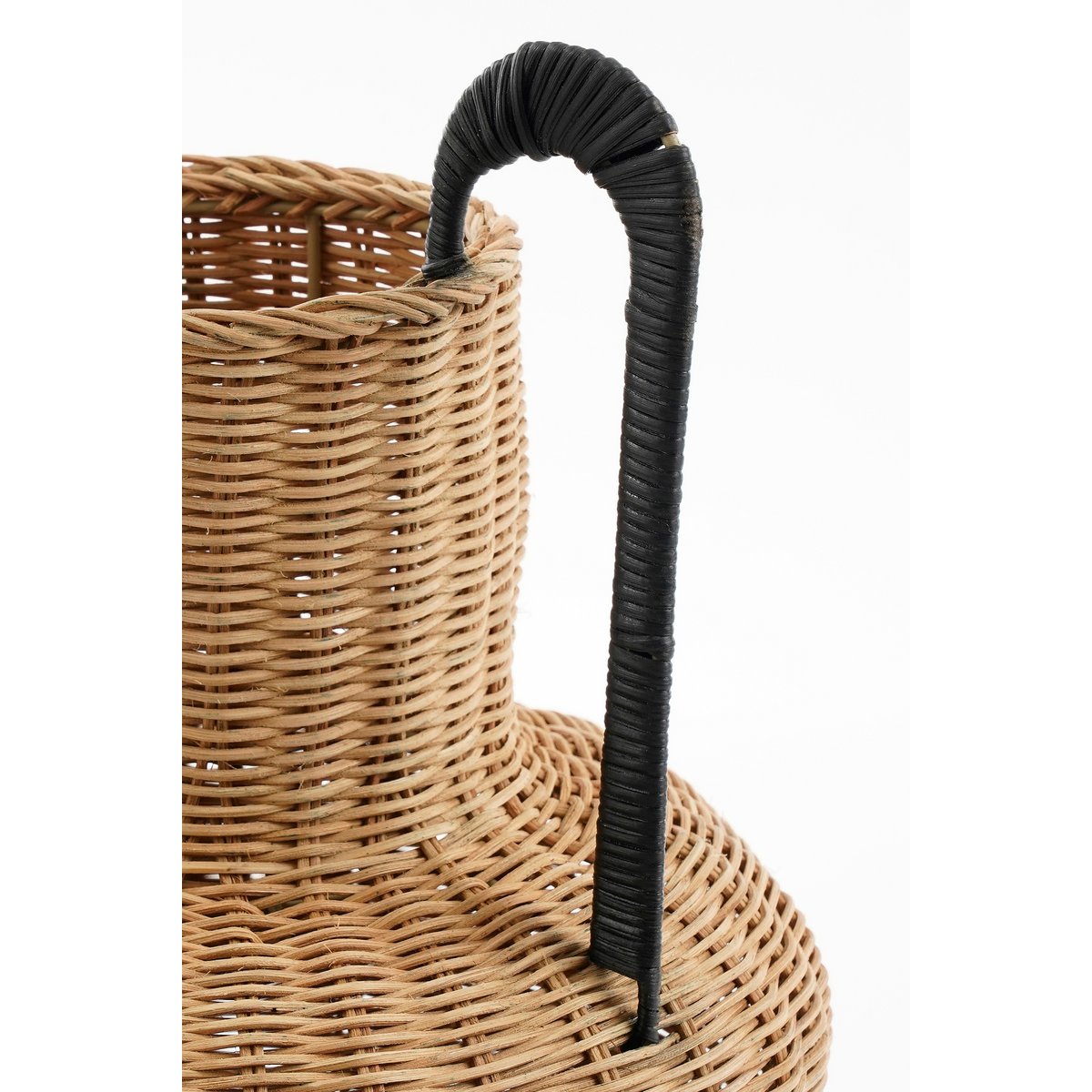 Loulou Decoratie Vaas - H42 x Ø40 cm - Rotan - Bruin-vazen-Mica Decorations-Ik Hout ervan.