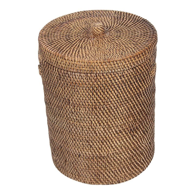 Mand met deksel rotan Iago-manden met deksel-Earthware-Ik Hout ervan.