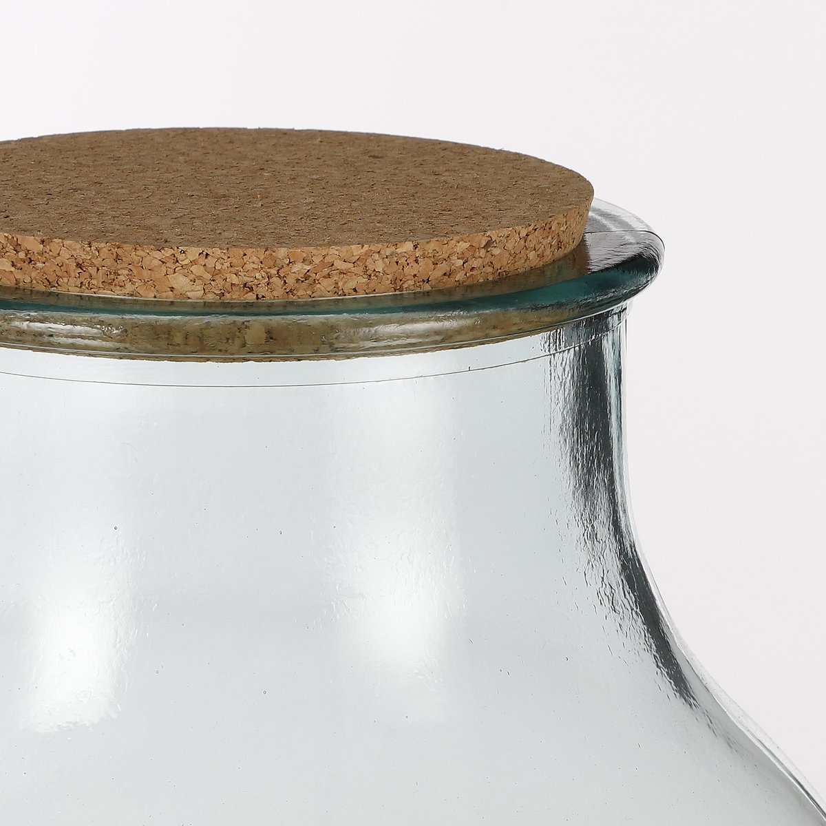 Olly Vaas - H38 x Ø29 cm - Gerecycled Glas - Transparant-vazen-Mica Decorations-Ik Hout ervan.