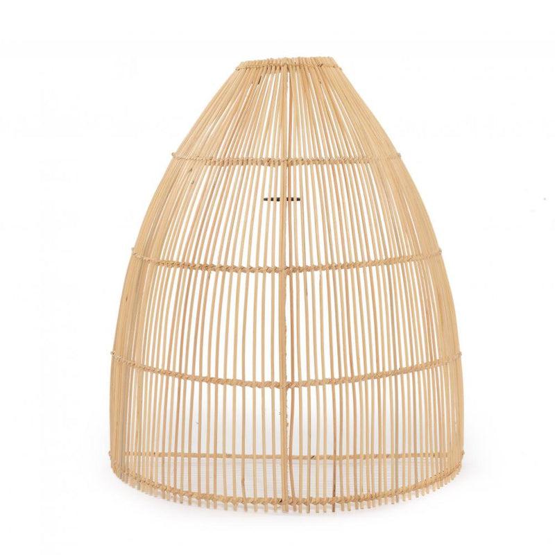 Rotan Wandlamp de Lalo conische vorm, creëert intieme sfeer in huis. Perfecte wandapplicatie voor sfeervolle verlichting.