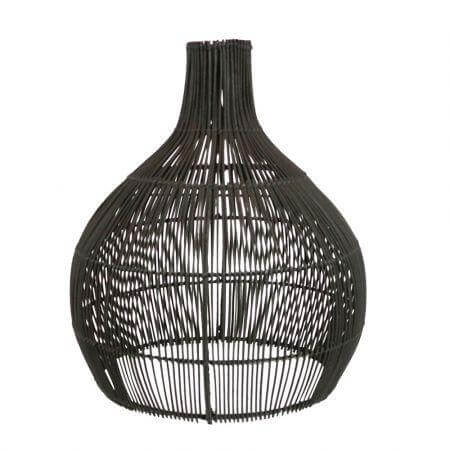 Rotan hanglamp zwart Max – Bohemian stijl voor sfeervol interieur