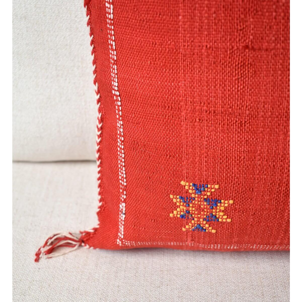 Sabra kussen SB119 in felgekleurd bohemian patroon, perfect voor binnen of tuin, geverfd met natuurlijke kleurstoffen.