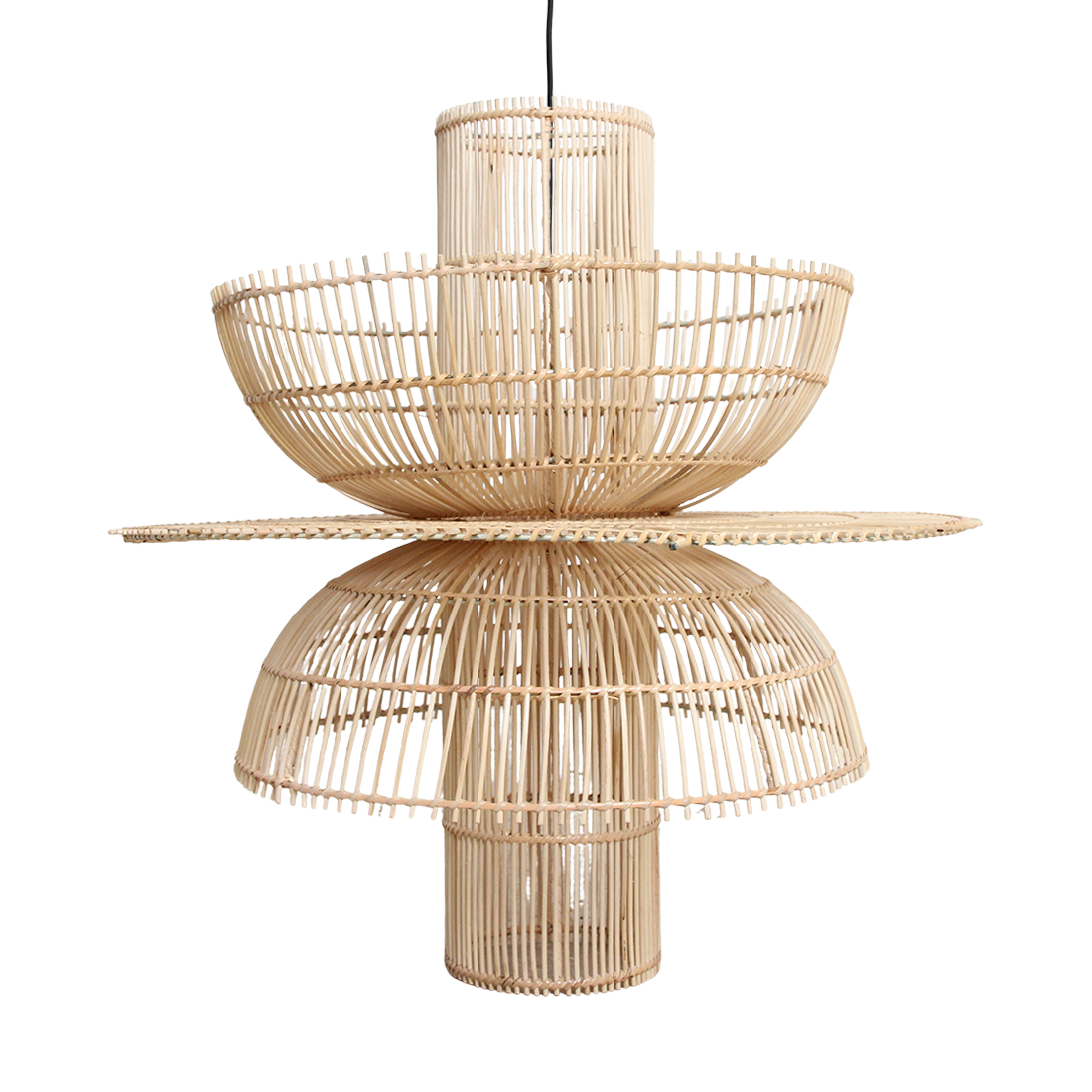 Saturn rotan hanglamp-Hanglampen-Raw Materials-Ik Hout ervan.