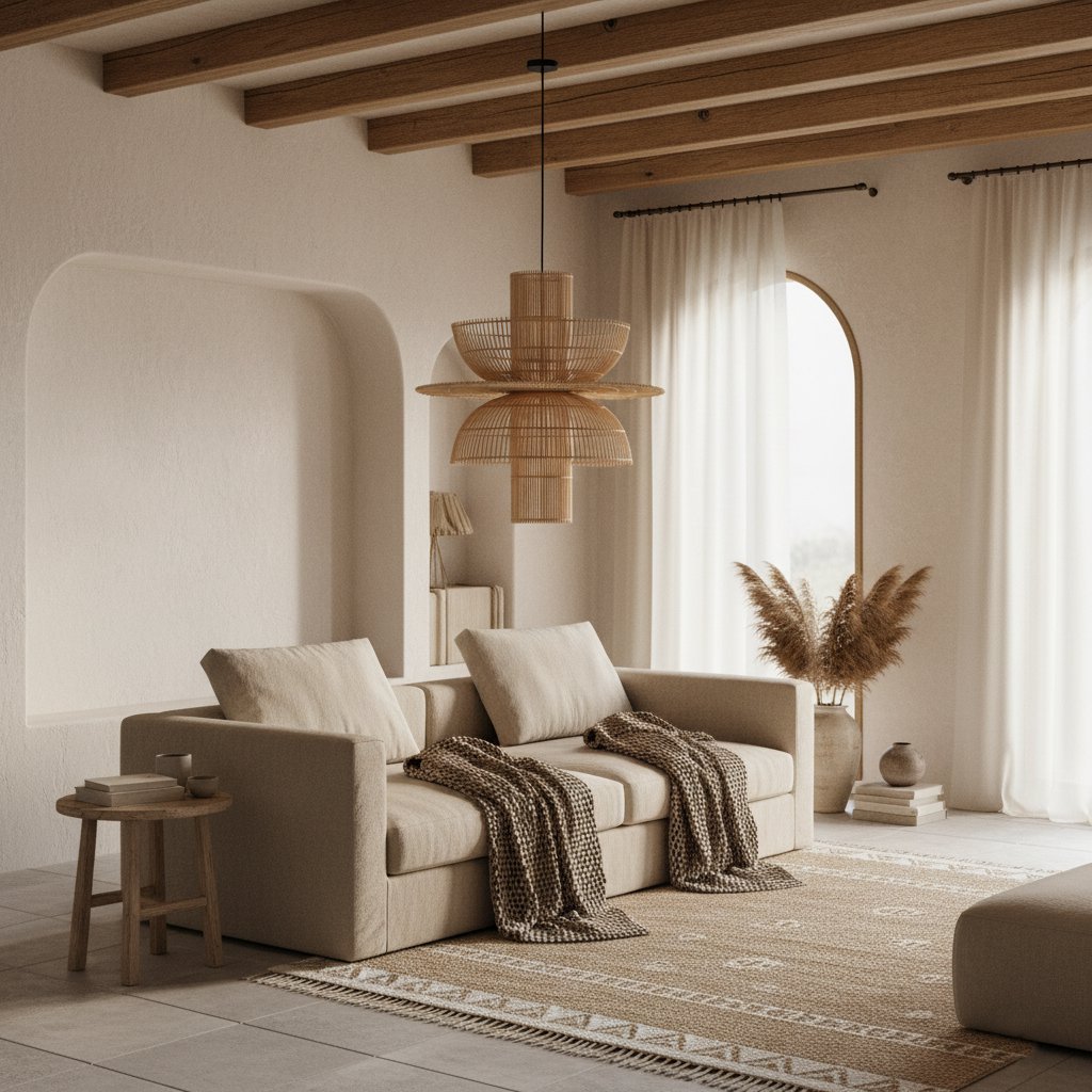 Saturn rotan hanglamp-Hanglampen-Raw Materials-Ik Hout ervan.