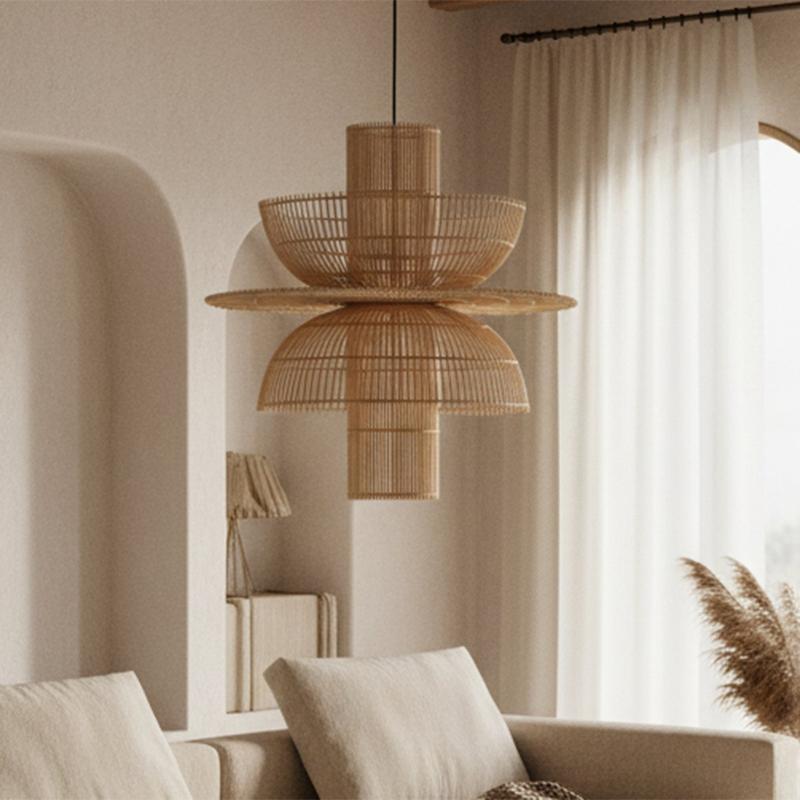 Saturn rotan hanglamp-Hanglampen-Raw Materials-Ik Hout ervan.