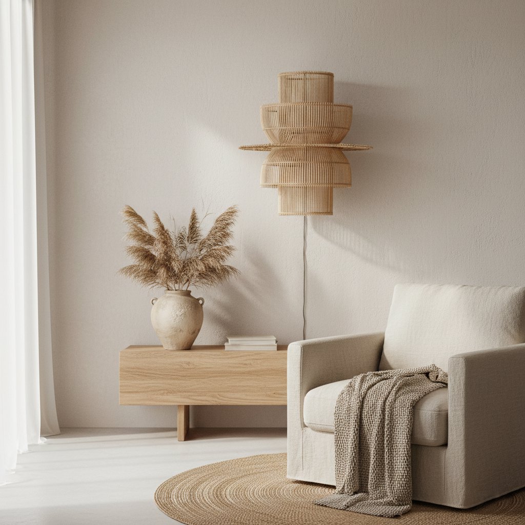 Saturn rotan wandlamp-wandlampen-Raw Materials-Ik Hout ervan.