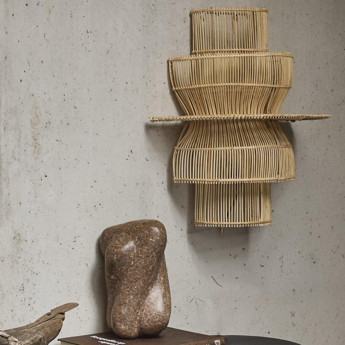 Saturn rotan wandlamp-wandlampen-Raw Materials-Ik Hout ervan.