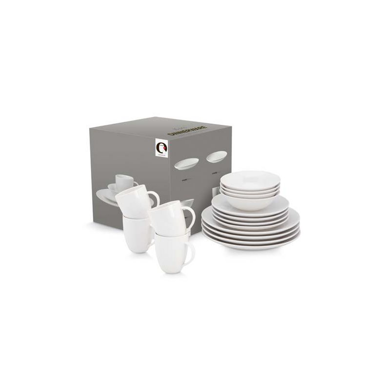 Set/16 Dinnerware Raw White-vtwonen-Ik Hout ervan.