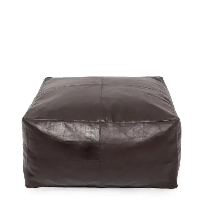 The Collectors Poef - Chocolade-poef-Bazar Bizar Living-Ik Hout ervan.