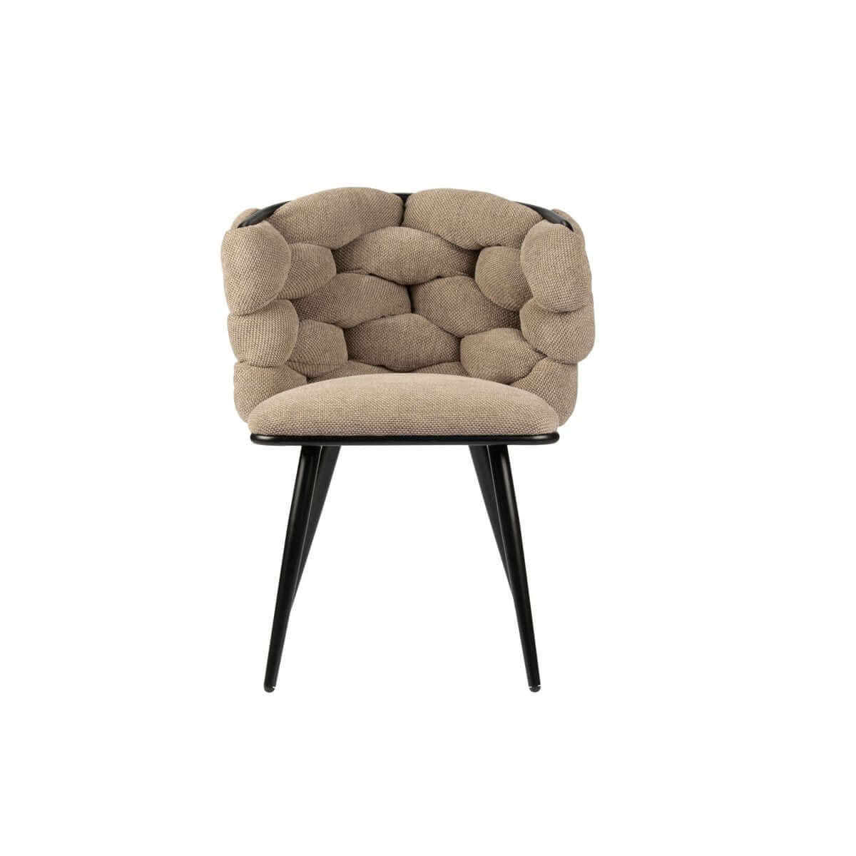 De bruine Rock chair, moderne schommelstoel met uniek weefpatroon, perfecte eyecatcher voor uw interieur. Set van 2.