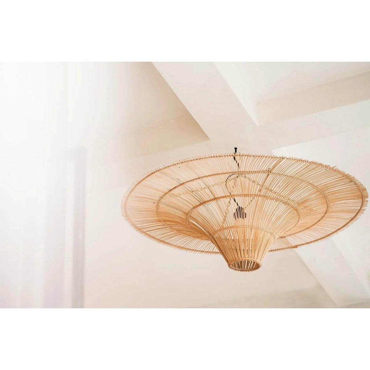 The Sky Hanglamp - Naturel - XXL-Hanglampen-Bazar Bizar Living-Ik Hout ervan.