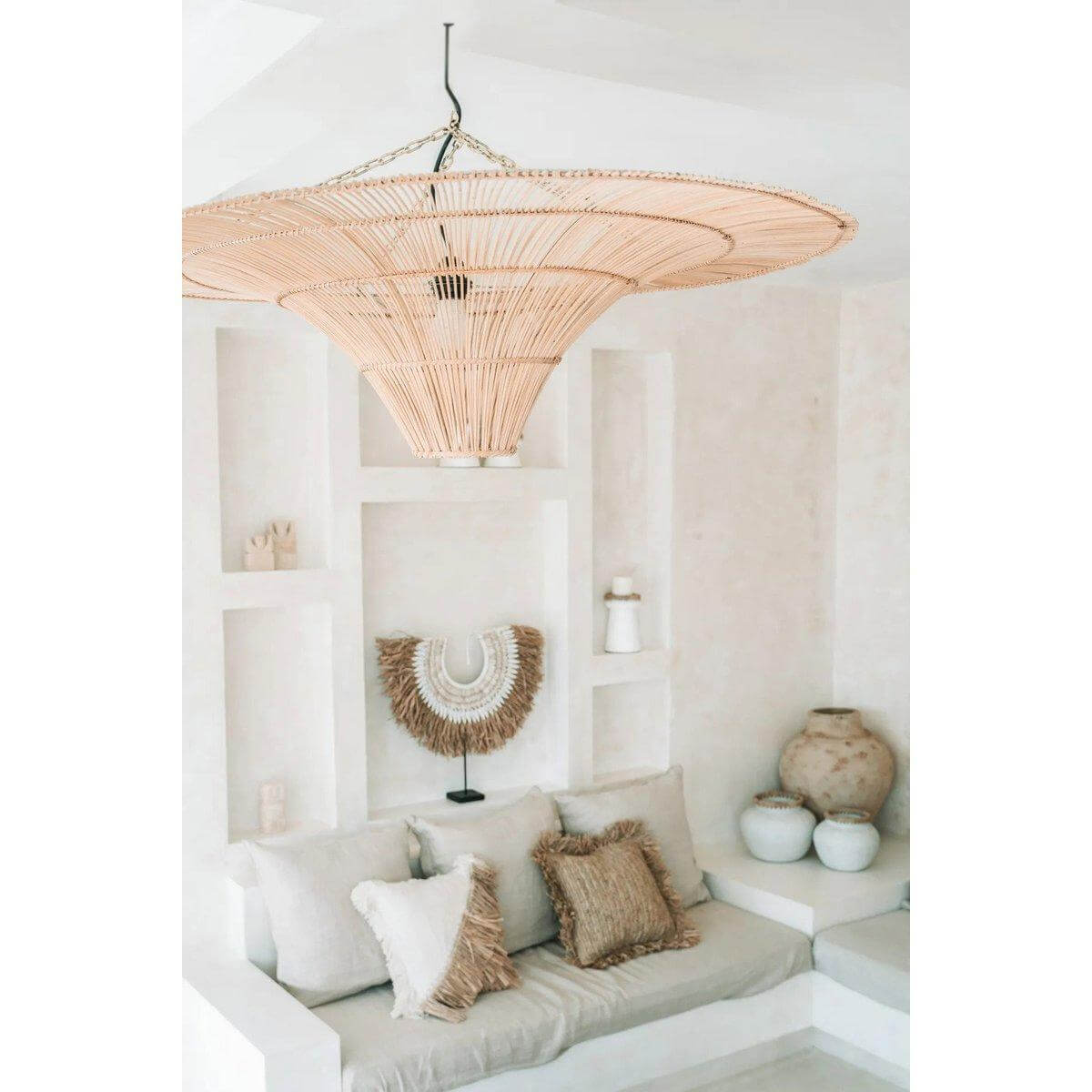 The Sky Hanglamp - Naturel - XXL-Hanglampen-Bazar Bizar Living-Ik Hout ervan.