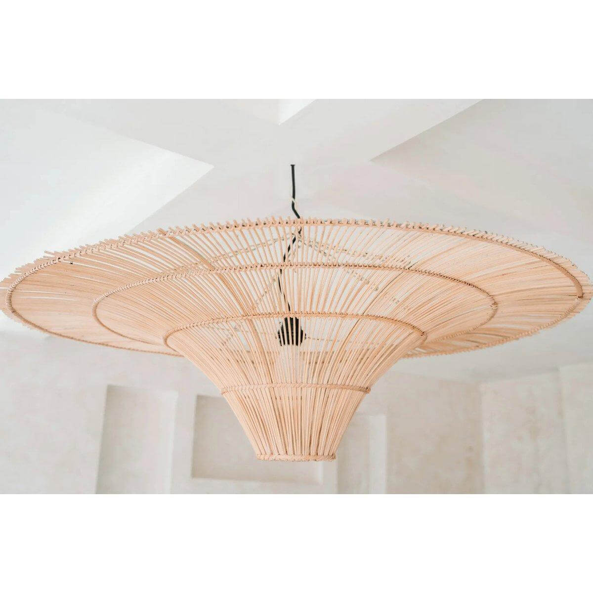 The Sky Hanglamp - Naturel - XXL-Hanglampen-Bazar Bizar Living-Ik Hout ervan.