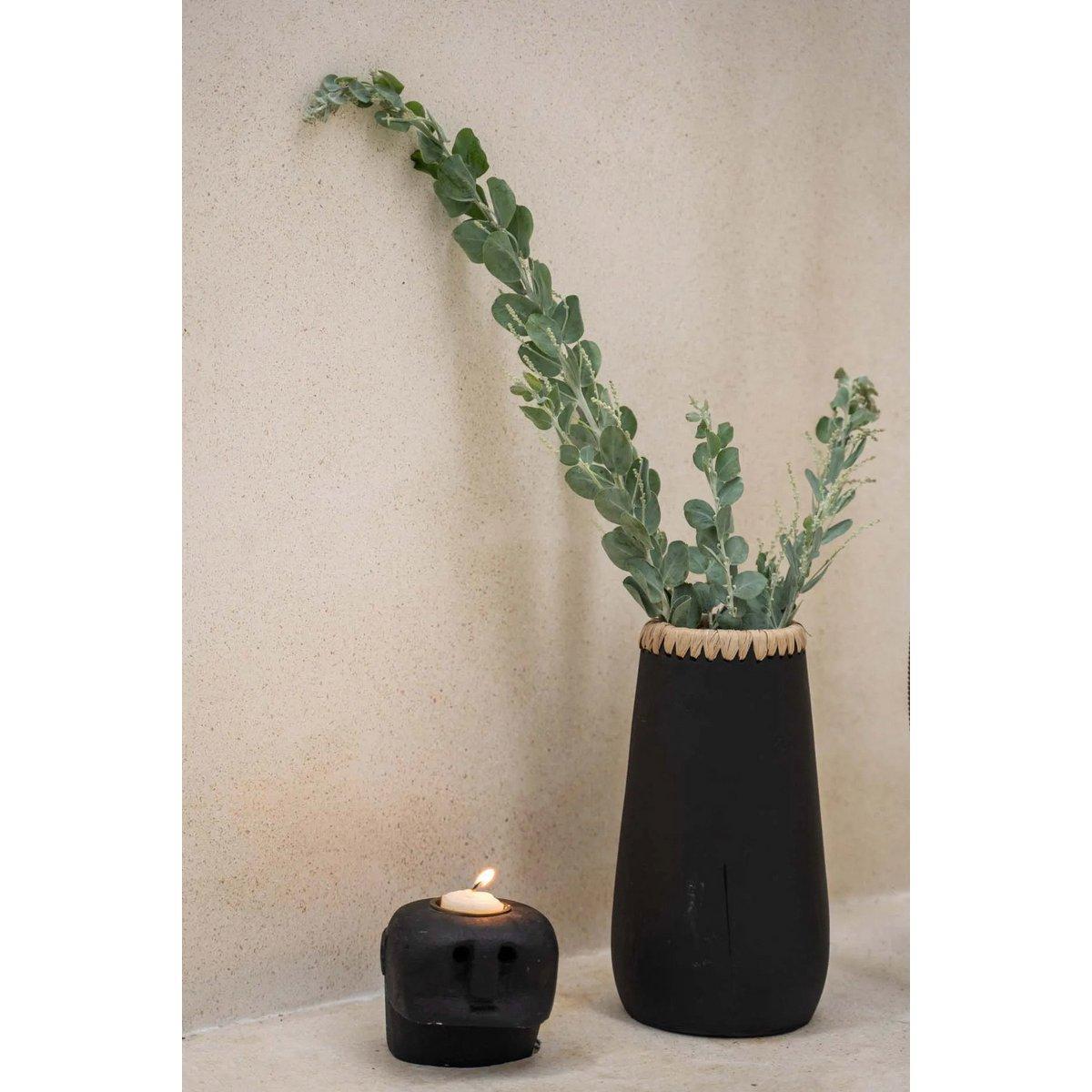 The Sneaky Vaas- Zwart - M-vazen-Bazar Bizar Living-Ik Hout ervan.